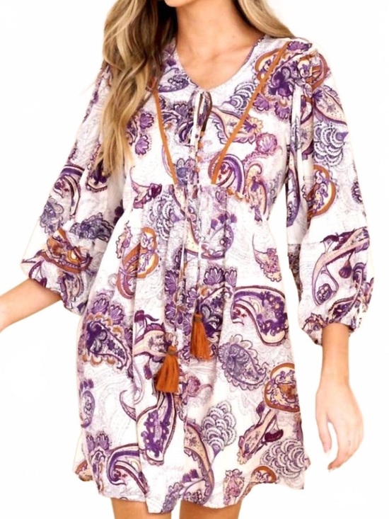 Band Of The Free Dresses & Skirts - Band of the Free Paisley Long Sleeve Mini Dress